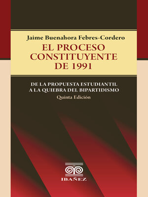 cover image of El proceso constituyente de 1991